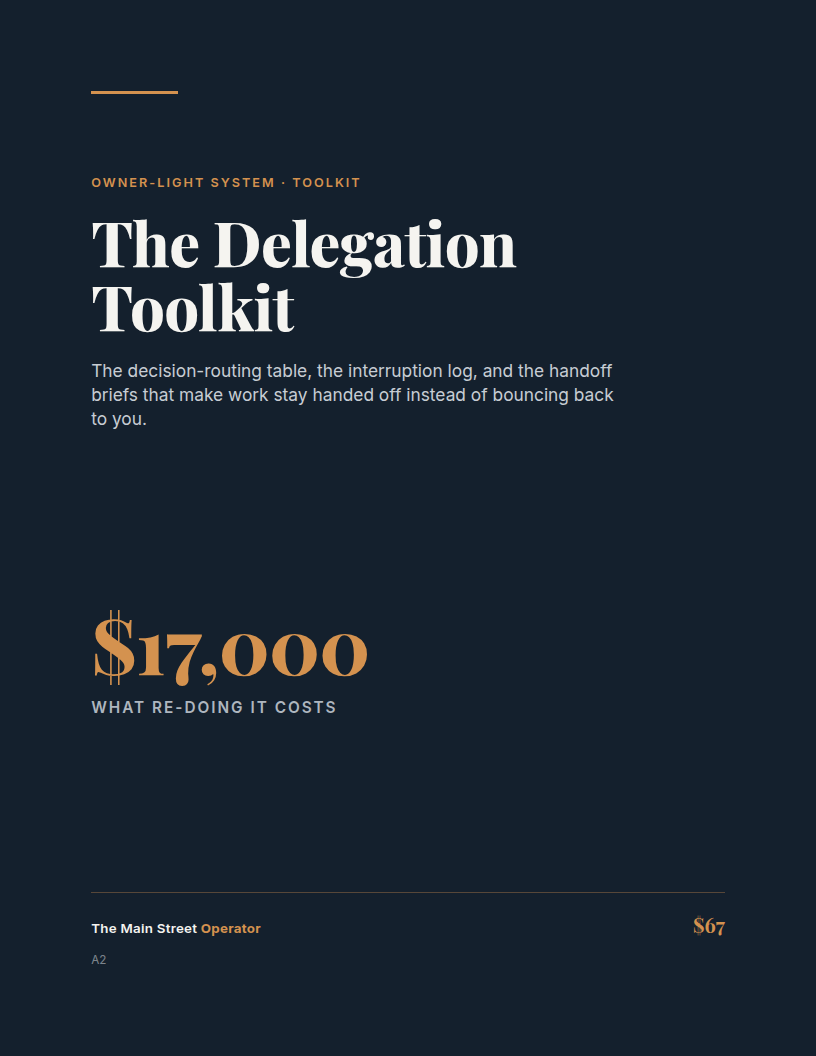 The Delegation Toolkit cover